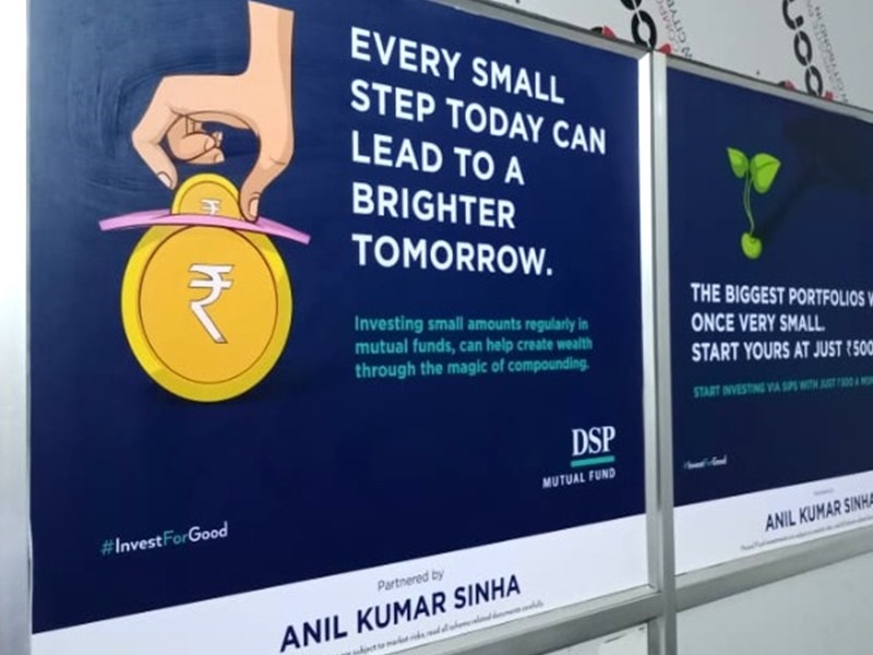 Office partition graphic panels for DSP Mutual Fund
