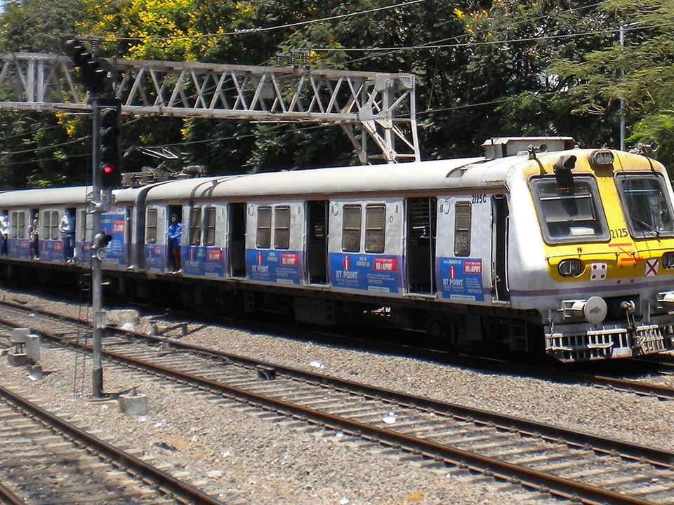 Indian Railways passenger train coach advertising campaign wrap