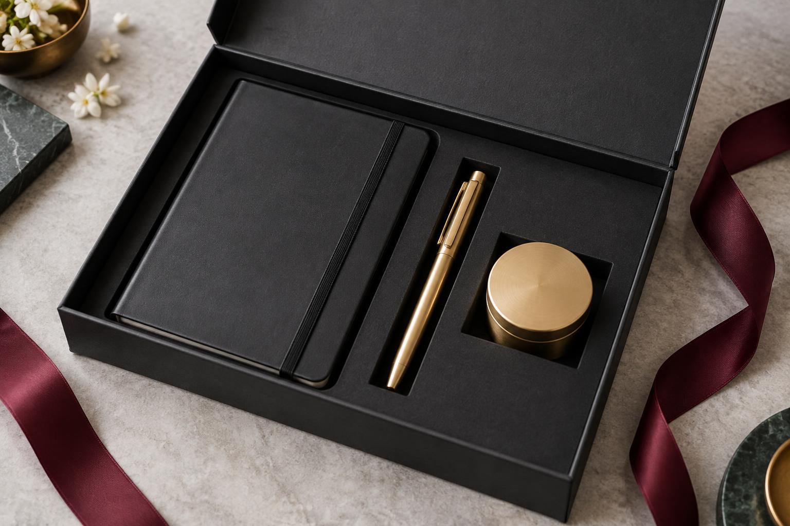 Corporate gifting illustrative concept